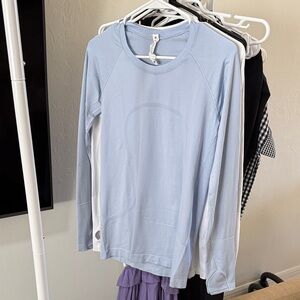 Lululemon Light Blue Swiftie Long-Sleeve Women's Top